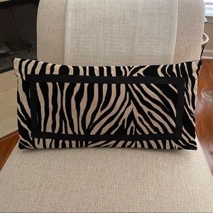 Zebra print pillow cover